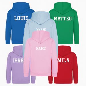 Hoodie met naam (kinderen)