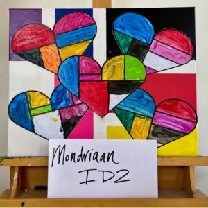 Kids Art ID2: Mondriaan Heart No.2