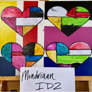 Kids Art ID2: Mondriaan Heart No.3