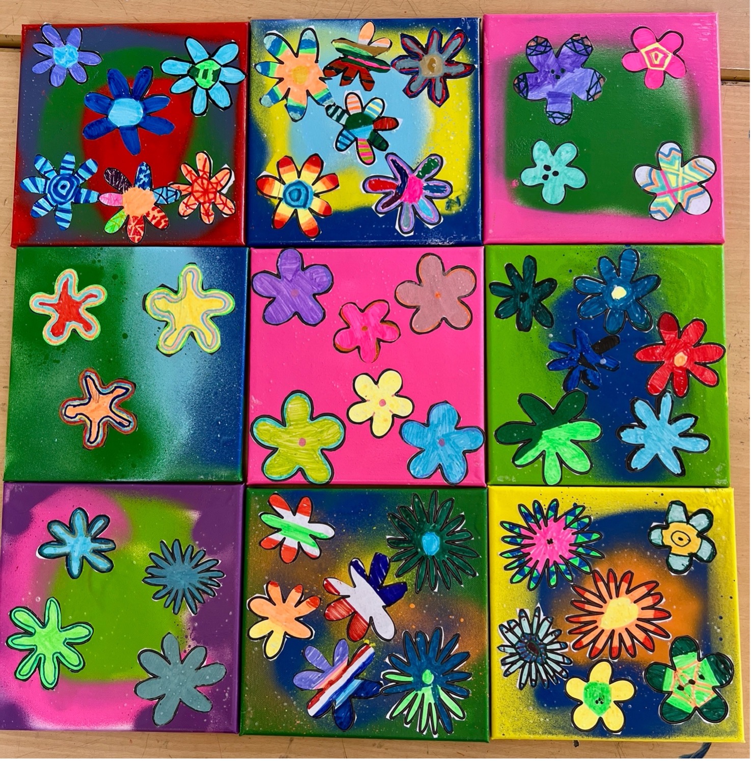 Kids Art NA5: Pop Flowers